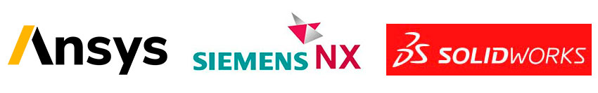 Logos Ansys - Siemens - Solidworks